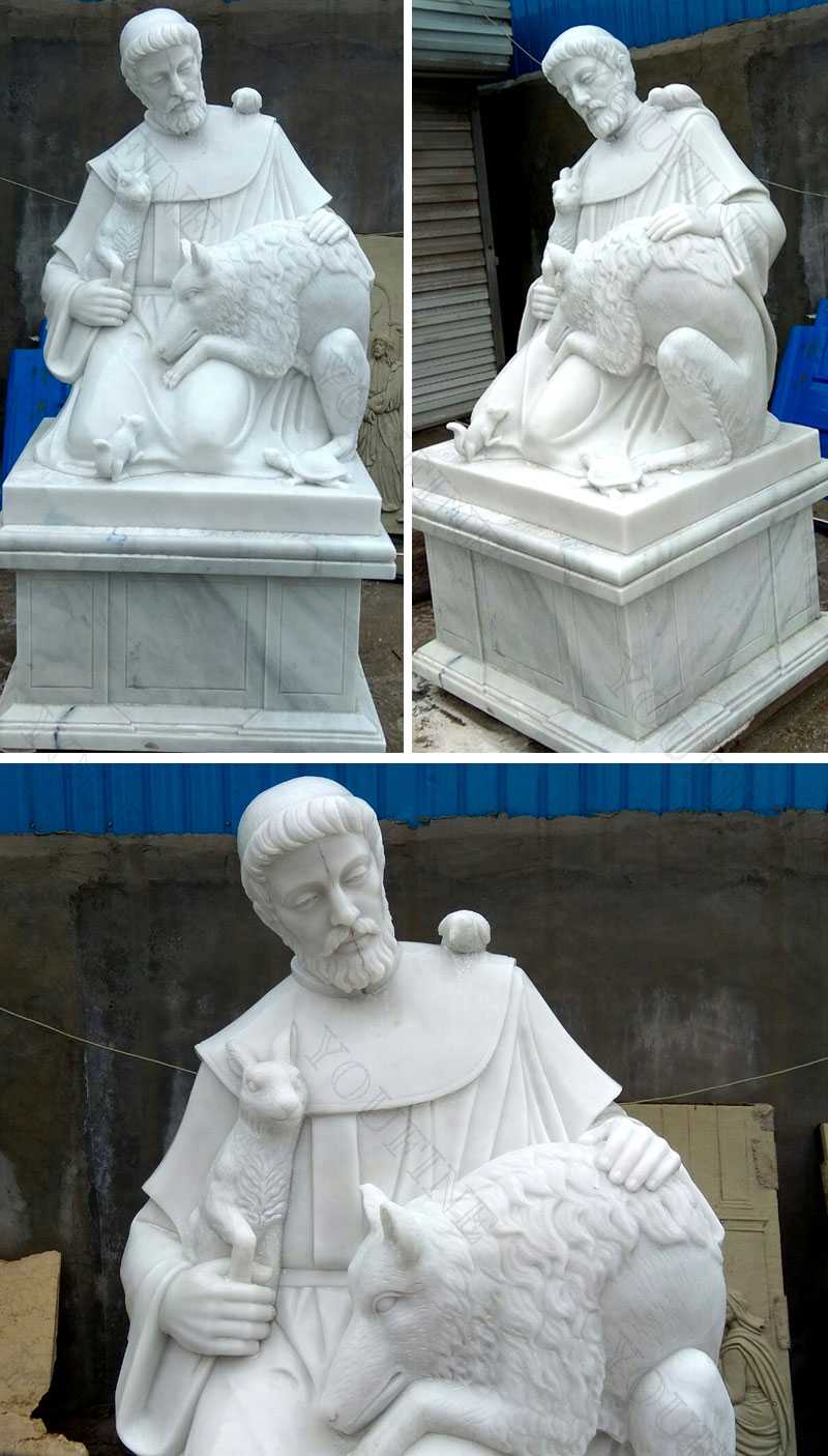 見事な 送料無料 Saint Francis Concrete Garden Statue Religious Outdoor Catholic  Figure Ceme