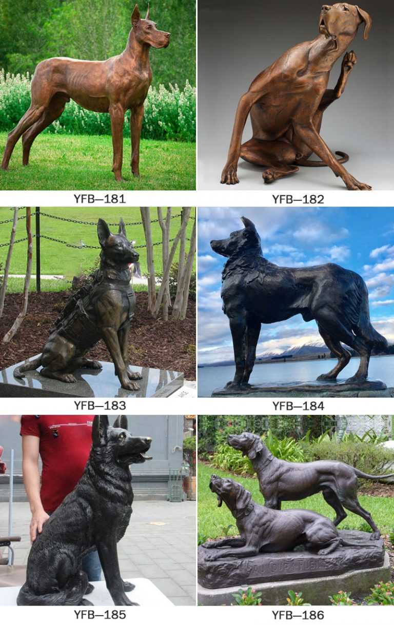 large great dane statue