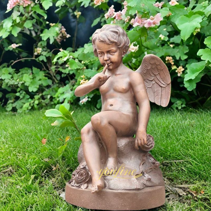 Bronze Cherub sculpture