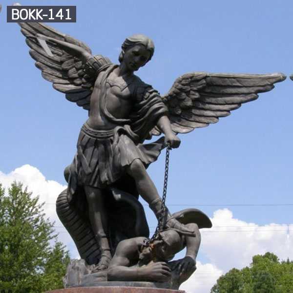 archangel michael bronze statue