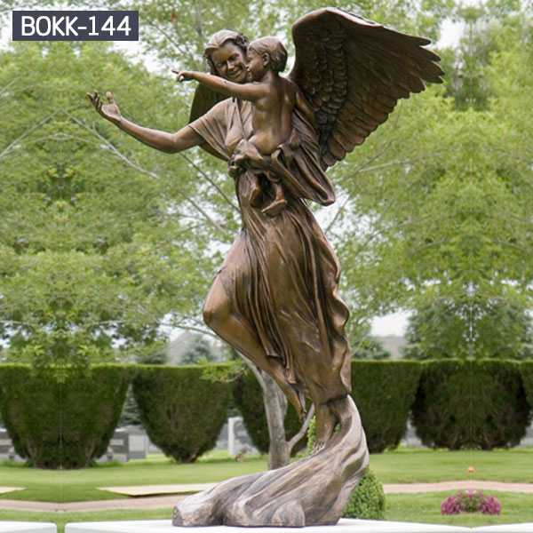 Do You Know the Characteristics of Western Bronze Life Size Angels Statue? BOKK-163