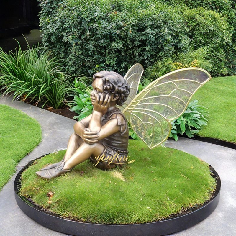 bronze Little Angel sculpture