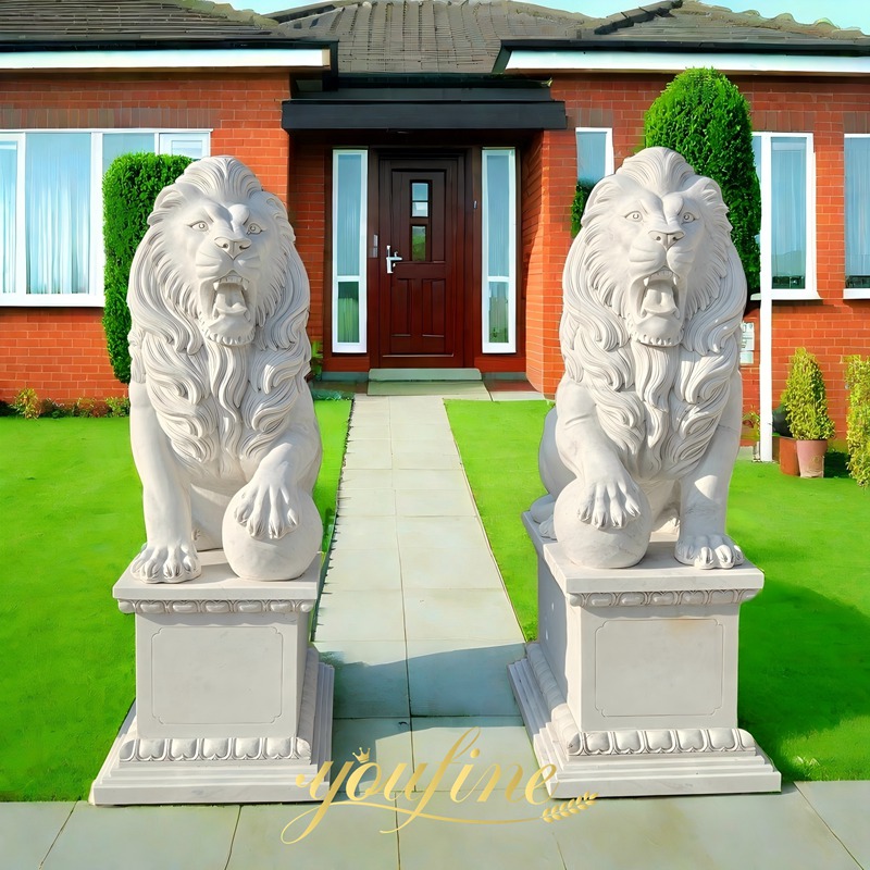 Big marble Lion Statue for Home