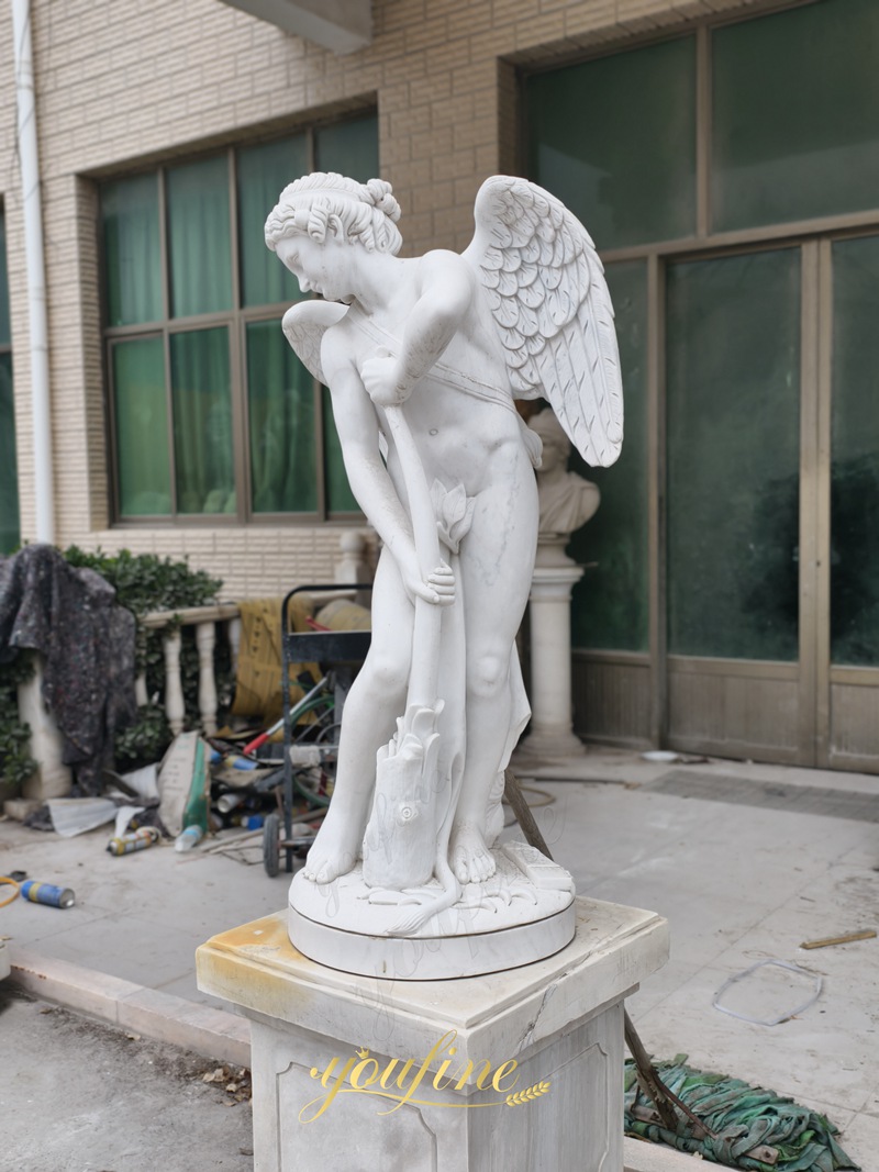 Cupid Cutting His Bow sculpture