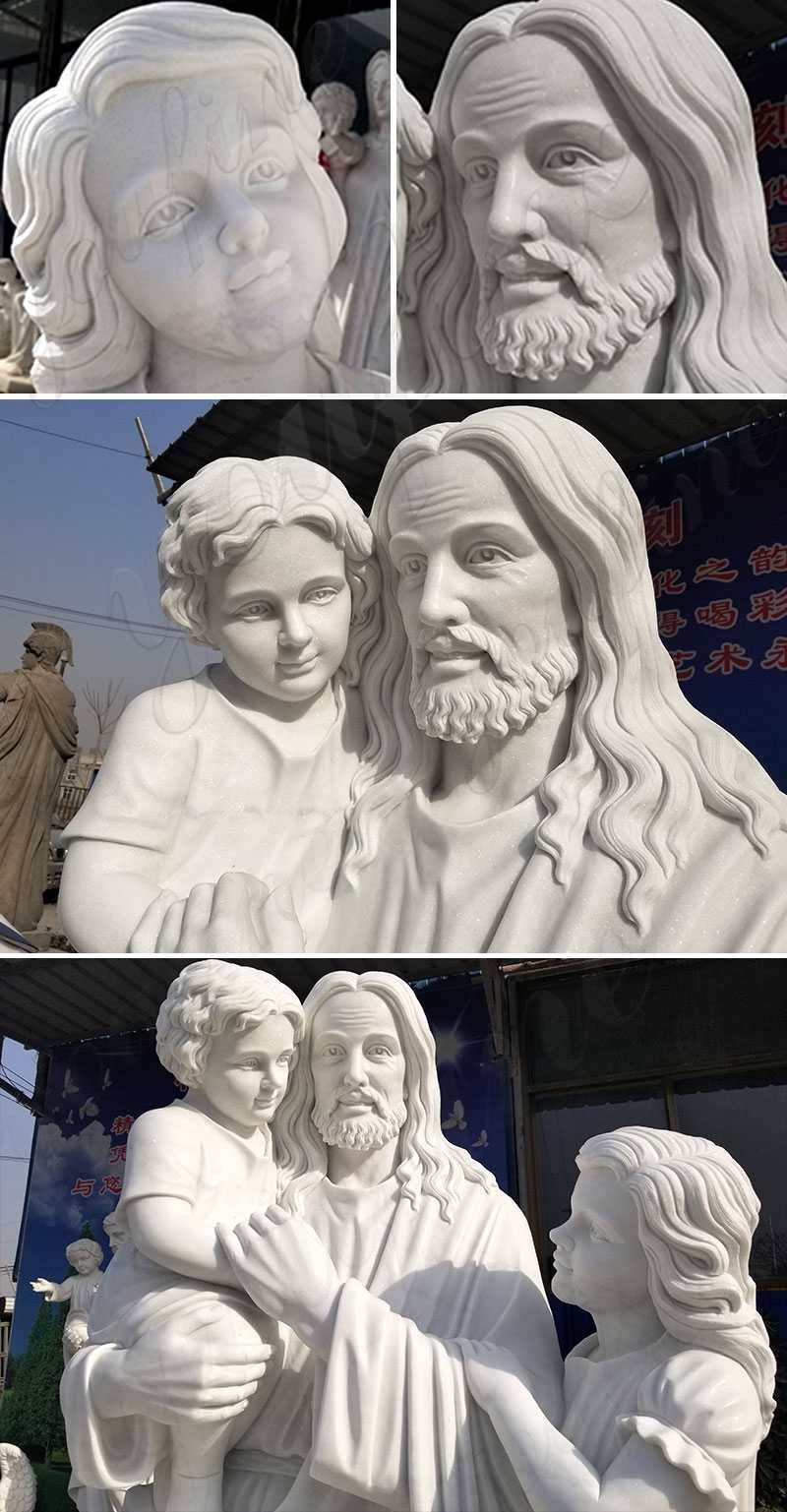 catholic saint jesus with children statue for sale