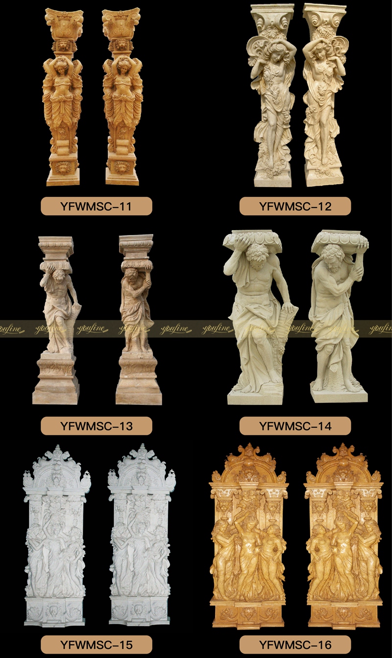 marble statue columns