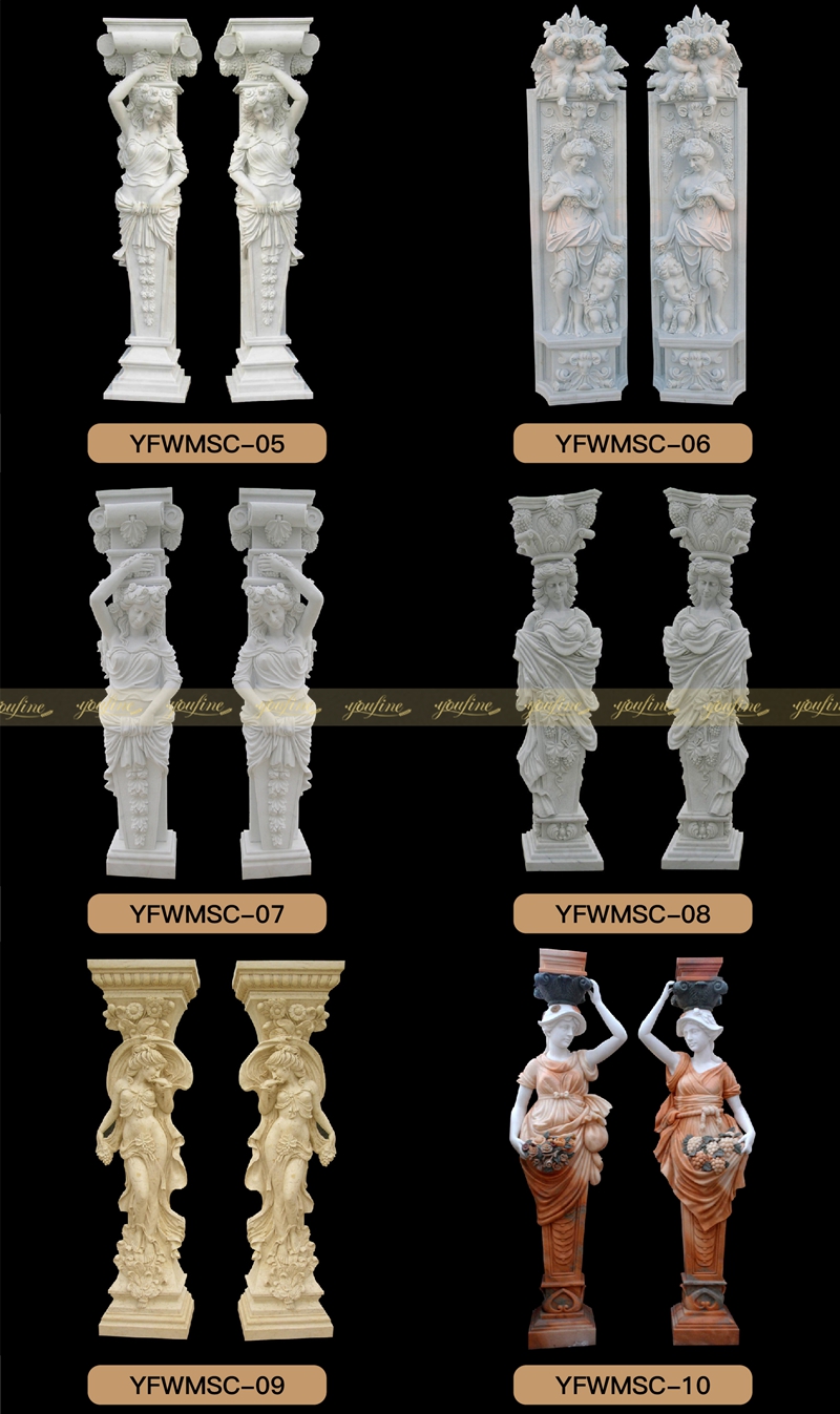 marble statue columns