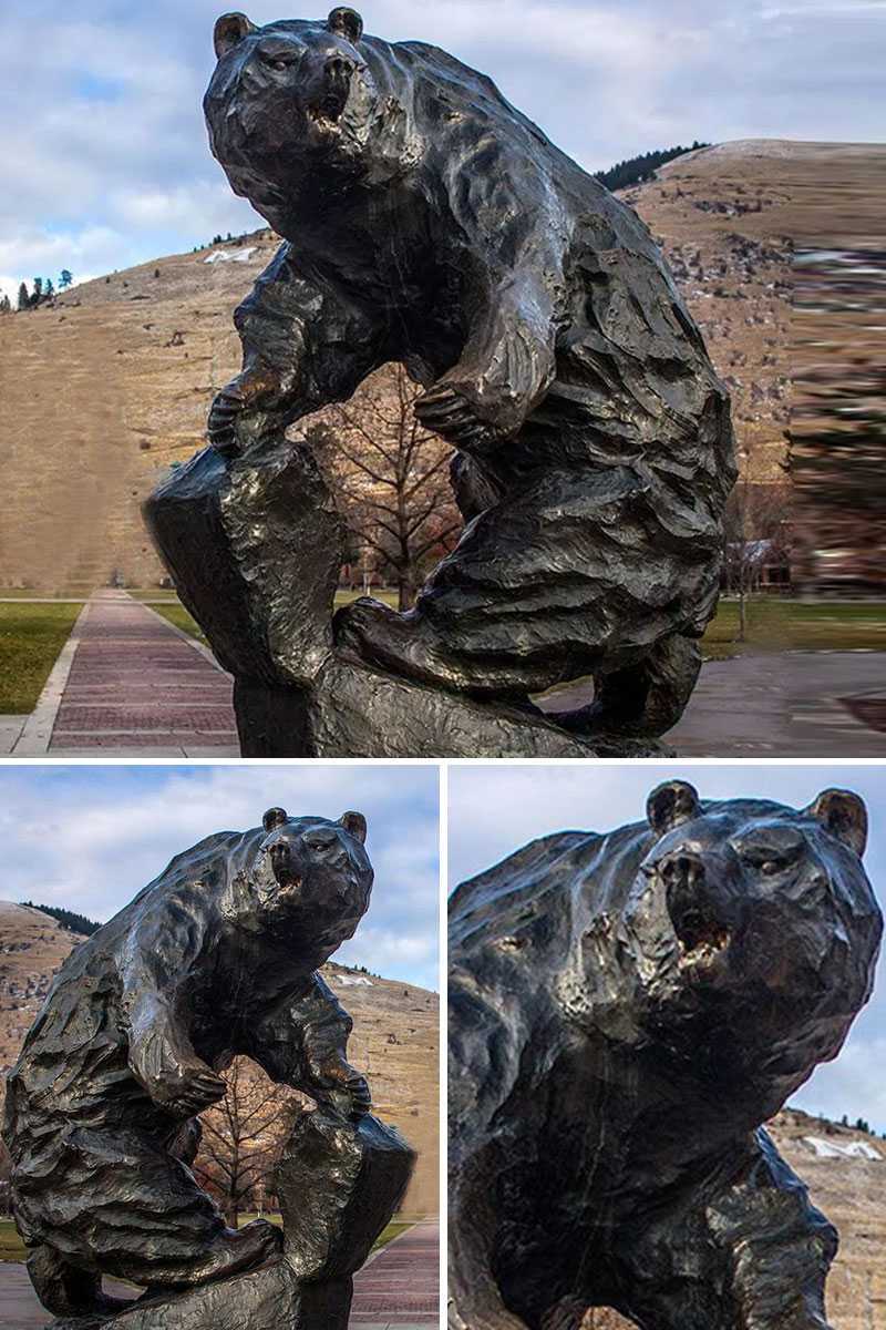 bronze bear statue for sale