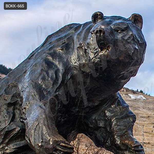 life size bronze bear sculpture for outdoor for sale