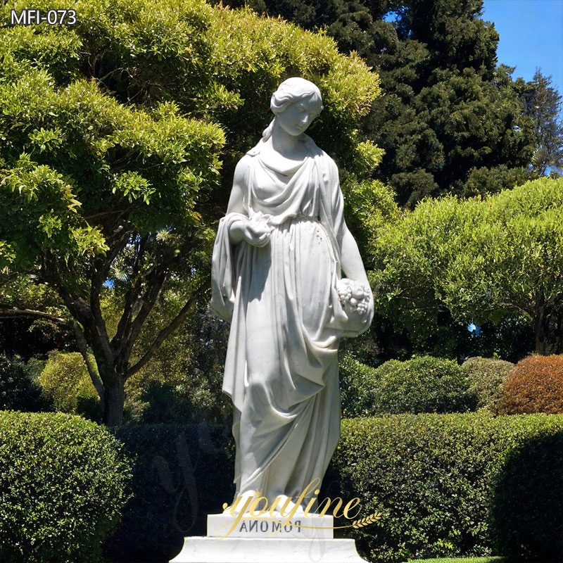 Life Size Marble Pomona Goddess Statue for Sale