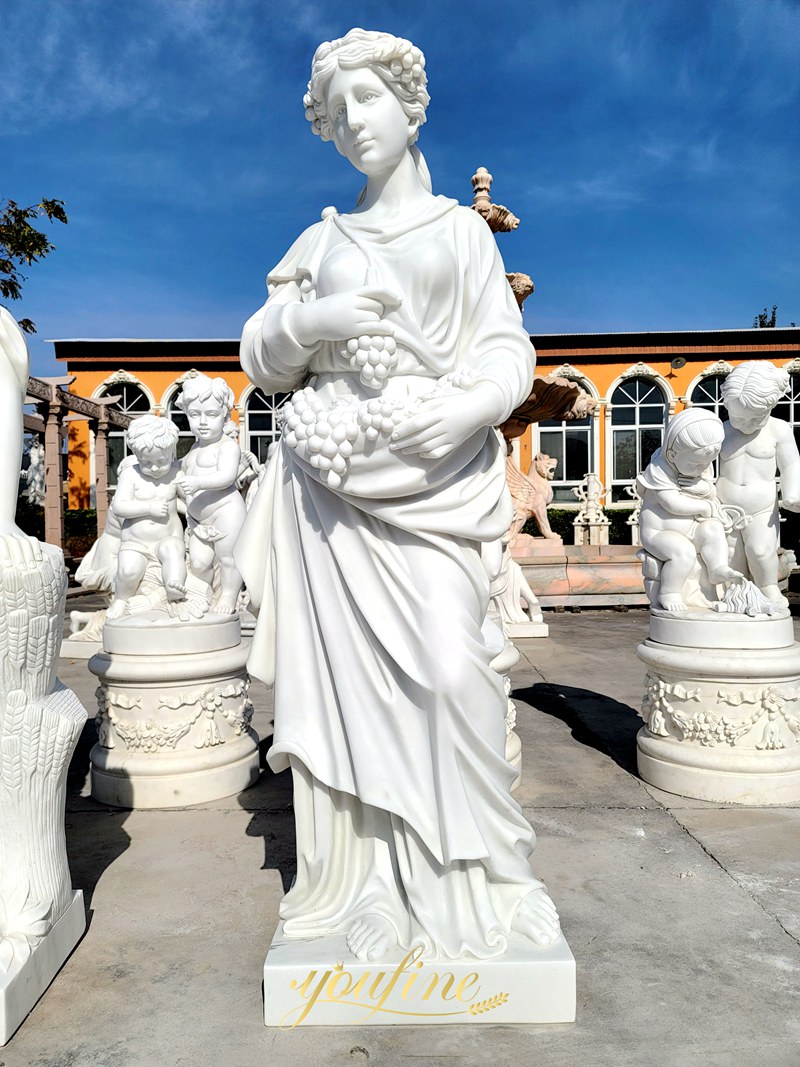 Pomona Goddess marble Statue