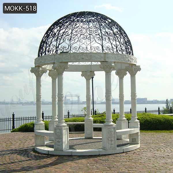 white marble gazebo