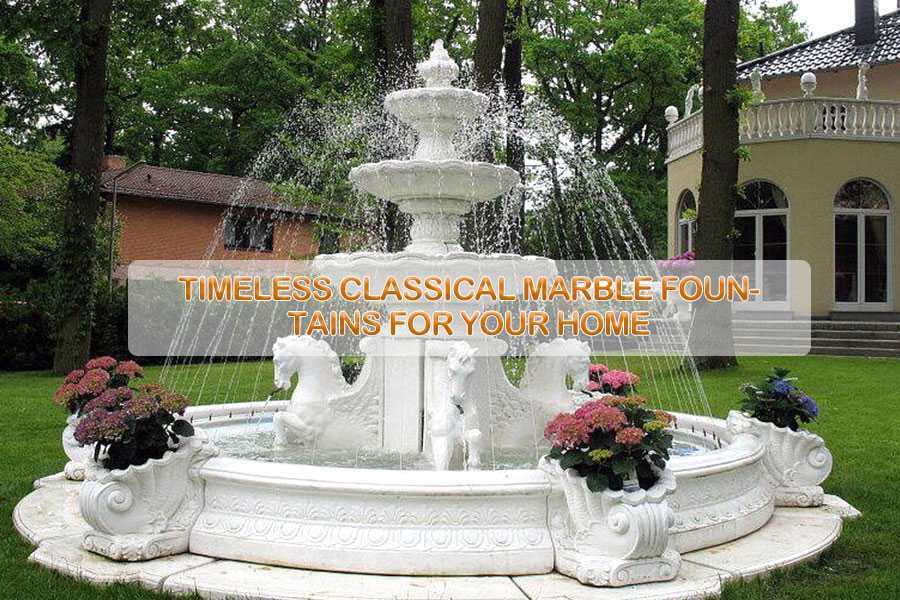 Marble Tiered Design Garden Wall Fountain For Outdoor Decor You