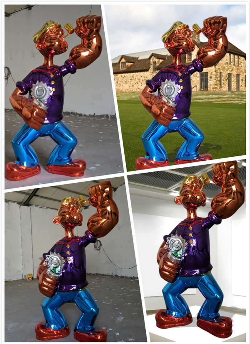 Fiberglass Jeff Koons Popeye Statue Replica for Sale