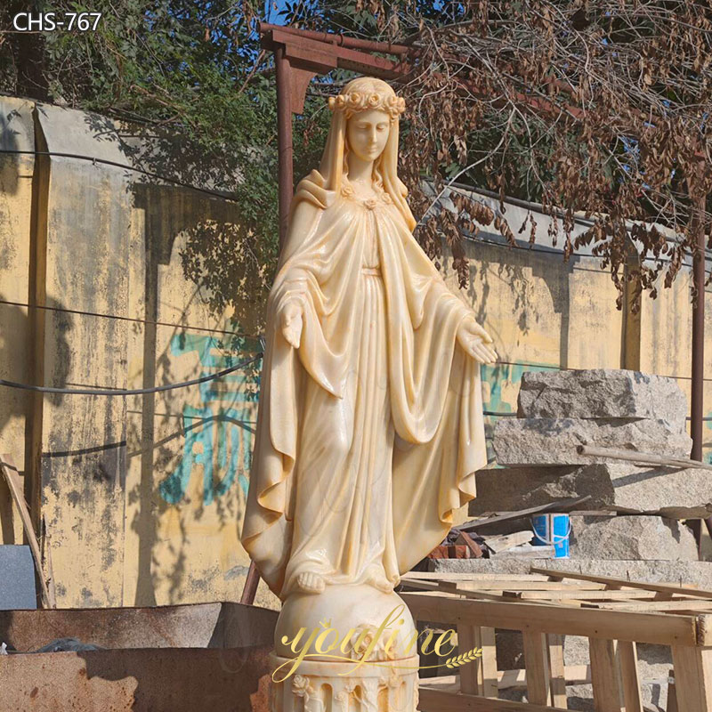 life size Marble virgin mary statue