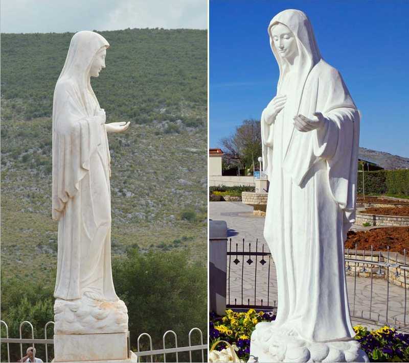 Marble Virgin Mary Statue for sale