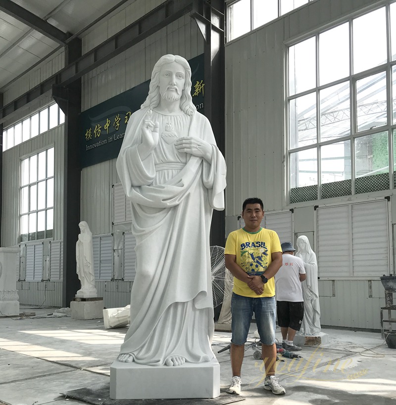 Life Size Sacred Heart of Jesus Christ Statue 