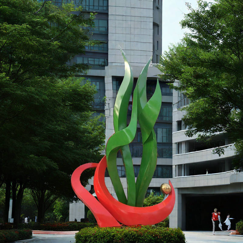 Outdoor Large Abstract Metal Sculpture for Sale