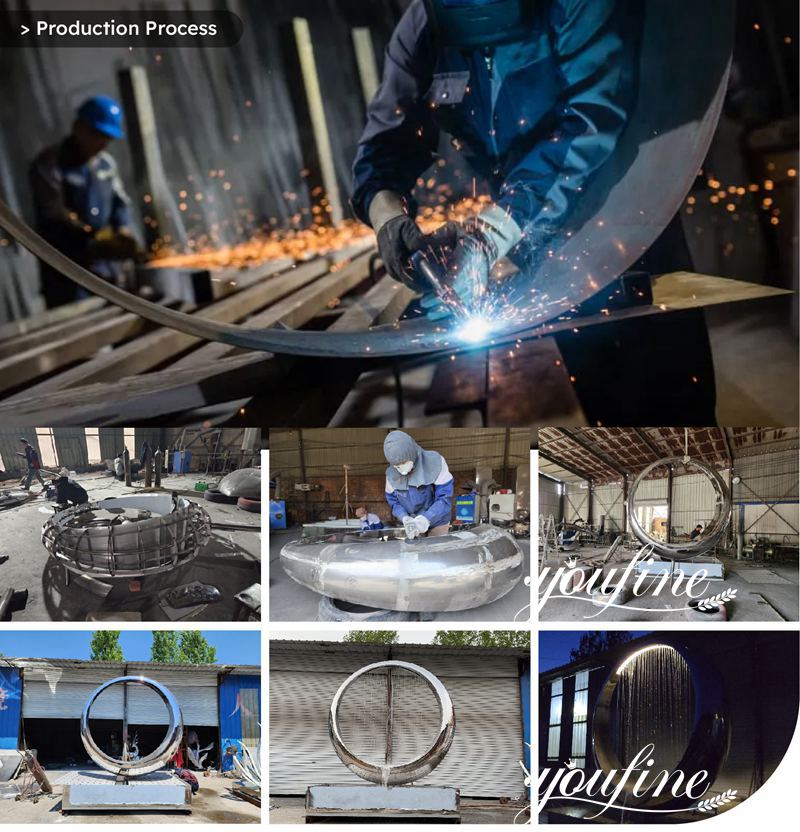 stainless steel sculpture production process