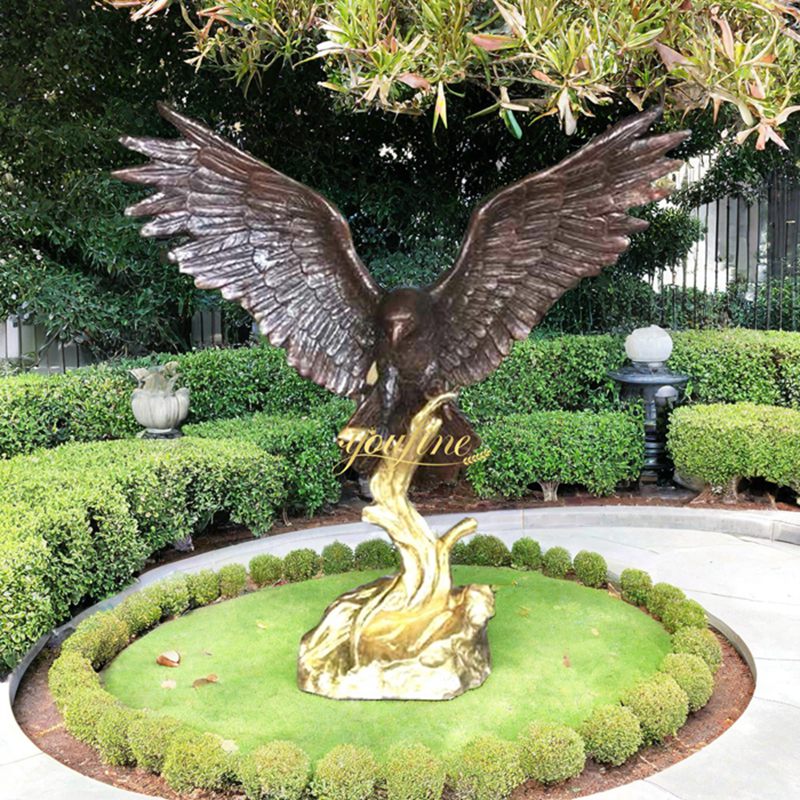 Spread Wings Eagle Statues for Outside for Our Mongolian Client