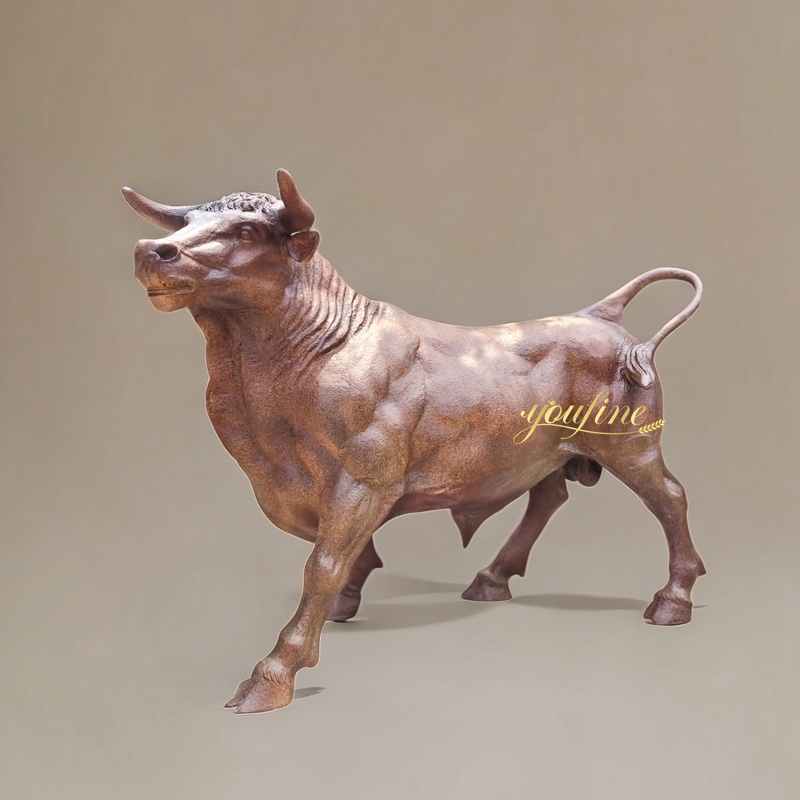 Life Size Outdoor Bronze Bull