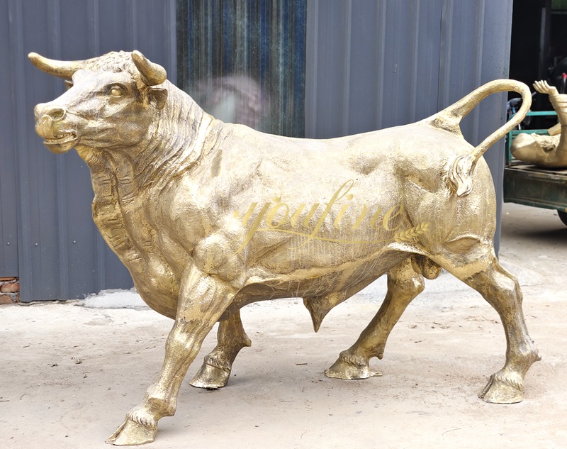 Life Size Outdoor Bull Bronze Statue