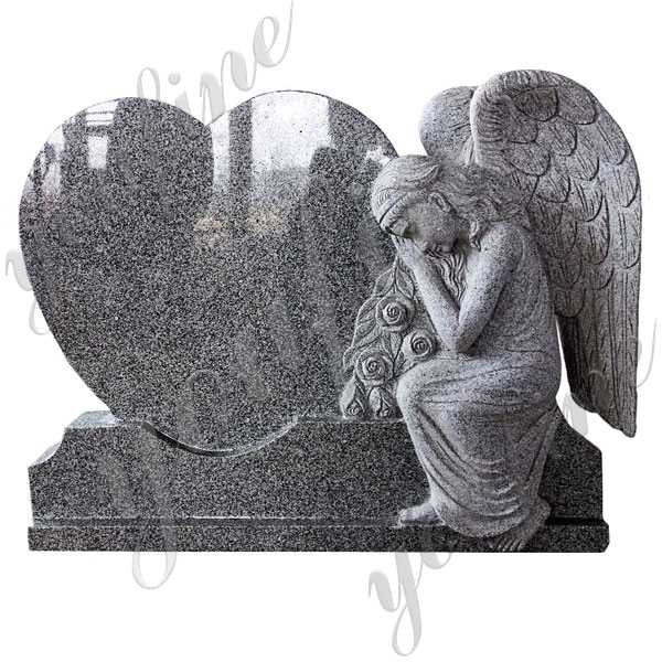 life size granite angel headstone statue design for sale