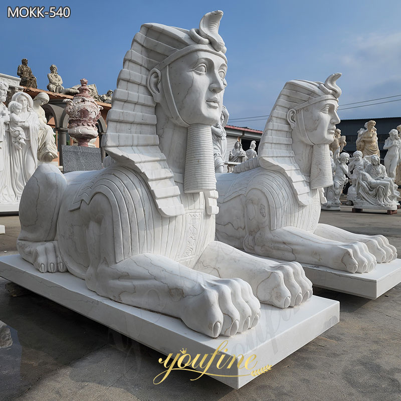 Greek Sphinx Marble Statue for Garden