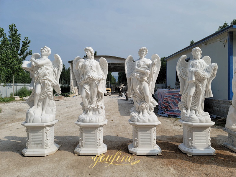 Outdoor Marble Angel Sculpture