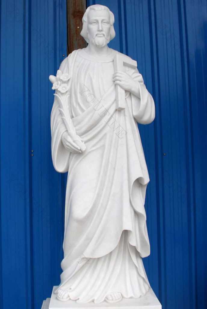 White Marble St Joseph Garden Statue with Competitive Price CHS258