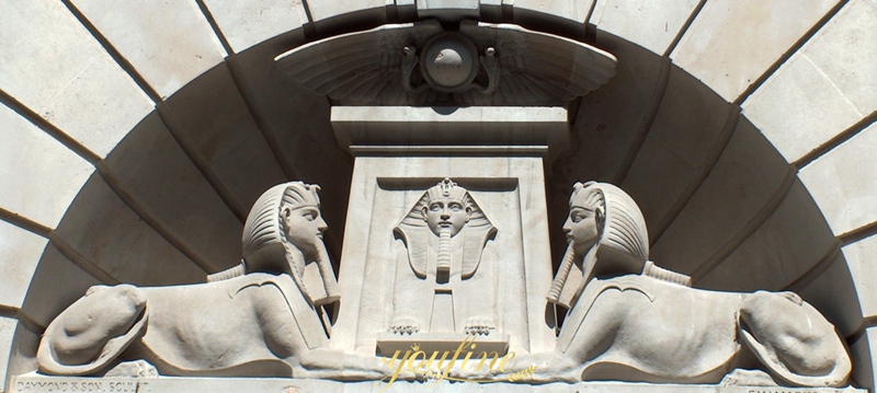 a pair of Sphinx statue