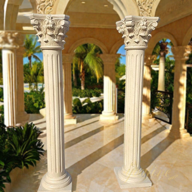 Interior Decoration Roman Corinthian Marble Columns for Sale MOKK-421