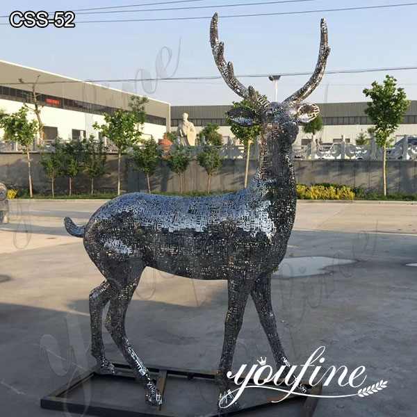 Stainless Steel Animal Deer Sculpture