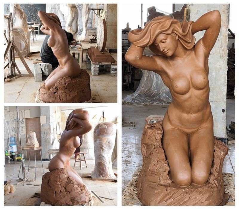 Bronze nude woman statue for sale