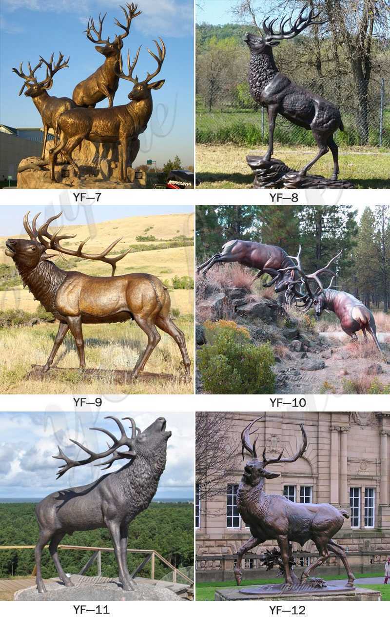 Bronze stag statue for sale