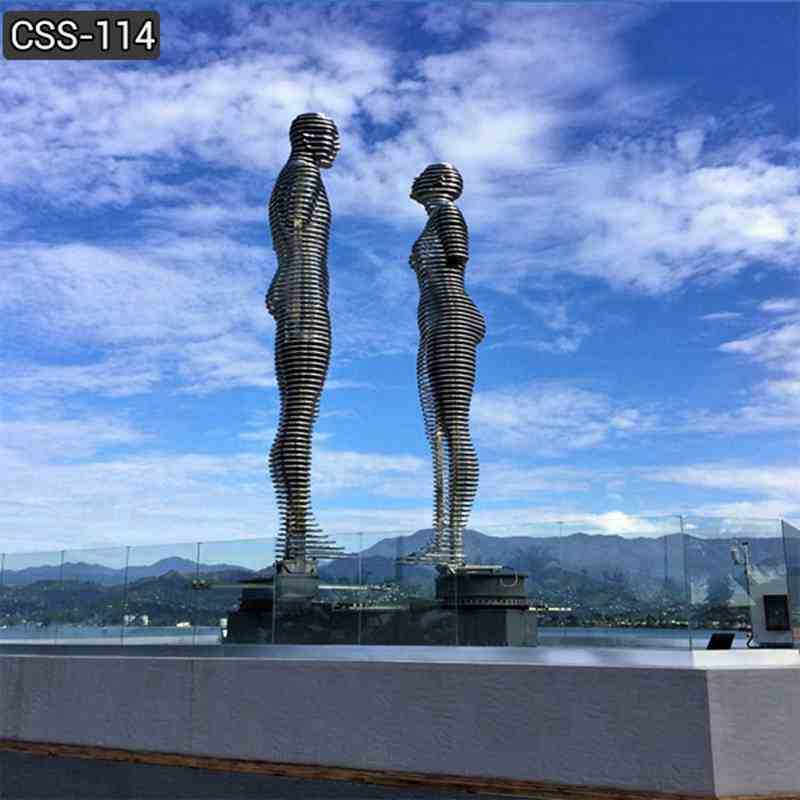 Famous Ali and Nino Stainless Steel Sculpture for Outdoor Decor CSS-114 ...