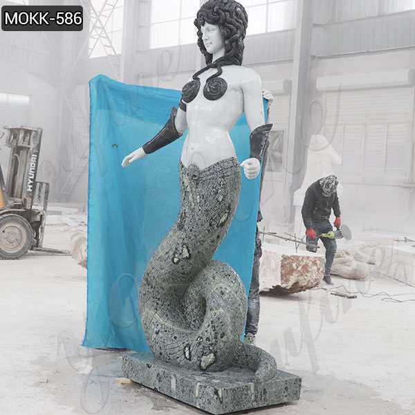 Custom Made Large Greek Medusa Marble Statue for Sale MOKK-586