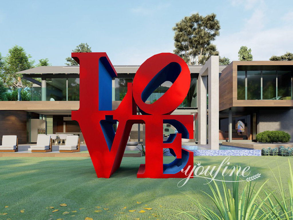 Outdoor Large Stainless Steel LOVE Letter Sculpture SSSO-01