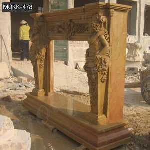 Ancient Marble Fireplace Mantels for European Style Supplier MOKK-478 ...