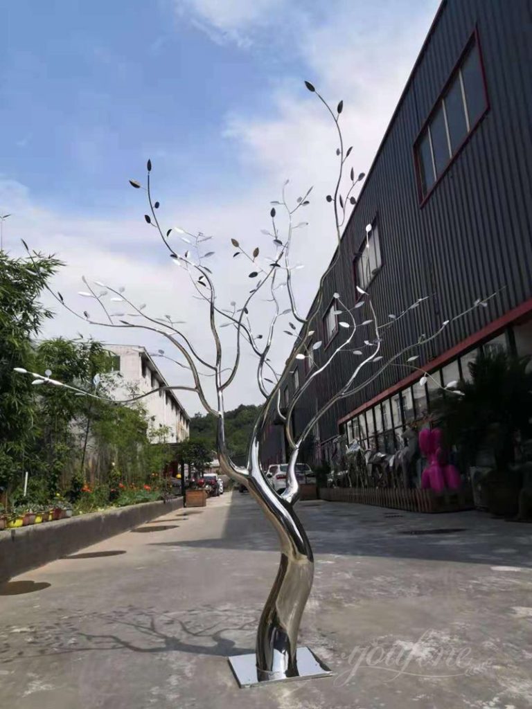 Outdoor Metal Tree Sculpture Free Standing Supplier - YouFine