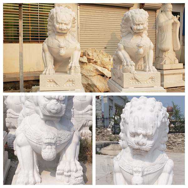 Stone carving Front Door Life-Size Pair Marble Lion Statue - China  Escultura em mármore e escultura em pedra preço