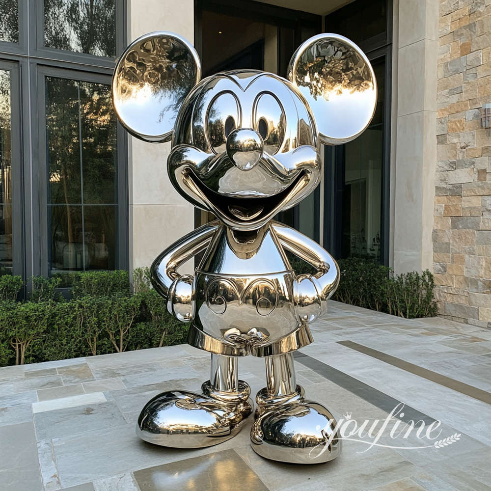 Custom Made Stainless Steel Mickey Mouse Sculpture for Sale CSS-148