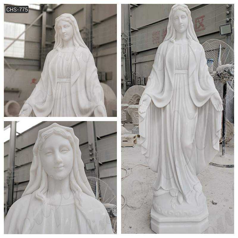 marble virgin mary statue