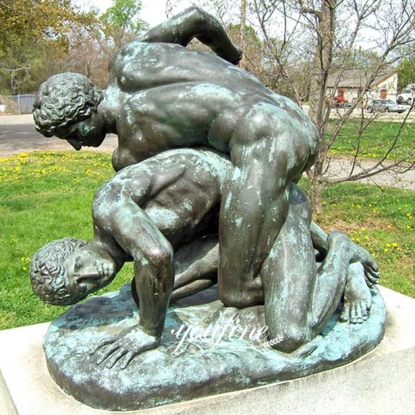 wrestlers statue