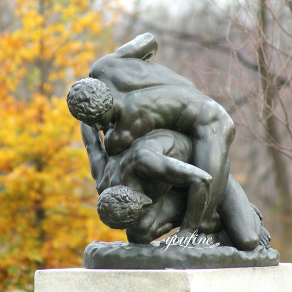 wrestlers statue