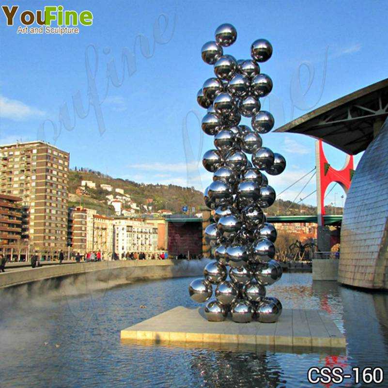 Popular Stainless Steel Ball Sculpture Guggenheim Museum Bilbao Artwork