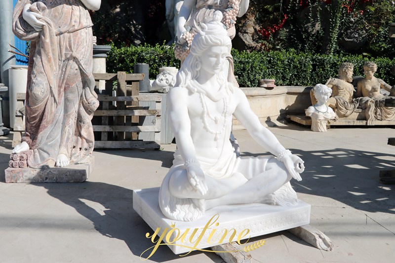 White Marble Shiva Statue for Sale