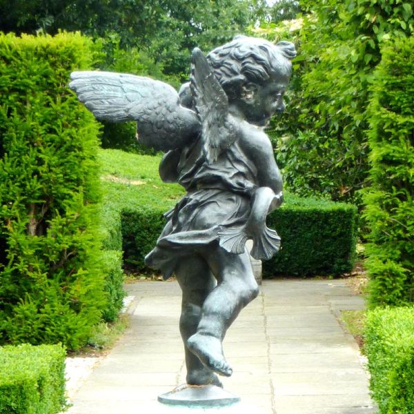 bronze Putto with dolphin