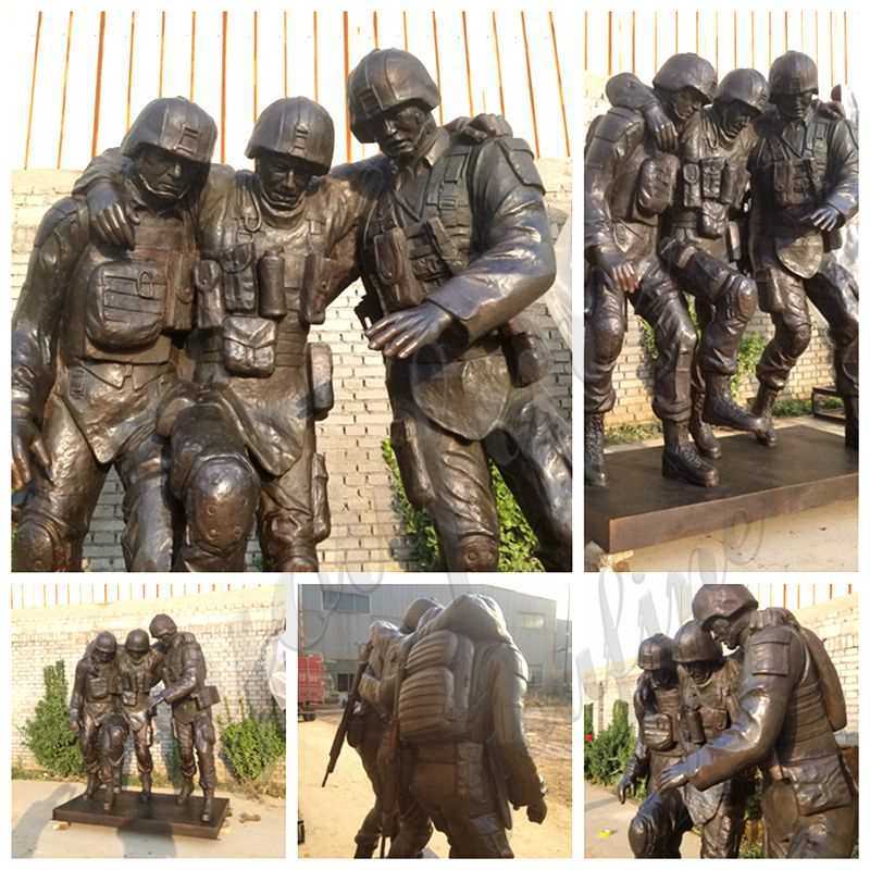 military garden statue