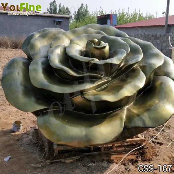 Beautiful Stainless Steel Flower Garden Sculpture Factory